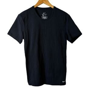 Nike New Mens Dri Fit Short Sleeve Crew Neck T-Shirt Black Size Small Activewear